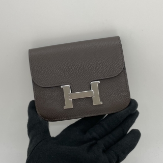 HERMES SLG CONSTANCE SLIM COMPACT EPSOM LAQUE B STAMP