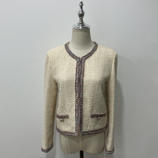CHANEL CLOTHES JACKET P62697V45768 TWEED MULTICOLOUR BEIGE 2020 #38