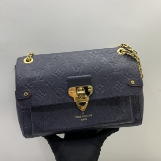 LOUIS VUITTON BAG EMPREINTE VAVIN PM CHAIN SHOULDER BLUE M52271 RFID