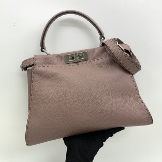 FENDI BAG PEEKABOO 8BN290 2WAY GREIGE