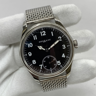 MONTBLANC WATCH 1858 MB112639 7333 44MM BLACK DIAL FULL SET 2023 0LJF3DQB3