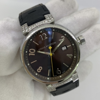 LOUIS VUITTON WATCH Q111G TAMBOUR QUARTZ (WATCH ONLY) RY8660