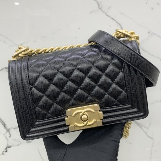 CHANEL BAG BOY CAVIAR SKIN 20CM NO.29 WITH CARD 29327626
