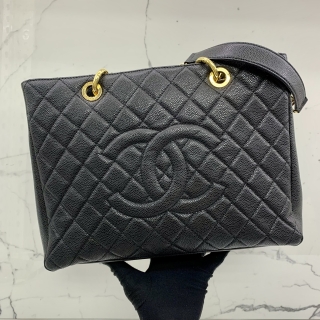 CHANEL BAG GST CAVIAR SKIN GHW NO 16 W/CARD 16406264