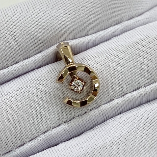 CHANEL FINE JEWELRY EARRINGS J13308 EAR CLIP YG750  1PD 2.7G FI5320