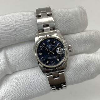 ROLEX WATCH DATEJUST 79160 A SERIES NAVY FACE WATCH ONLY A248239