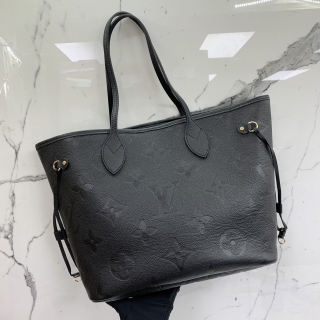 LOUIS VUITTON BAG EMPREINTE M45685　NEVERFULL MM W/POUCH