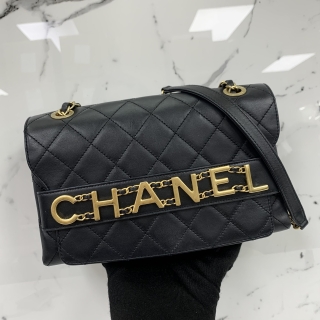 CHANEL BAG CALF AS1491 MATELASSE SMALL LOGO FLAP GHW NO 29 W/CARD 29816291