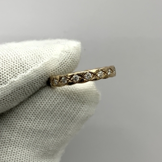 CHANEL FINE JEWELRY RING COCO CRUSH DIAMOND YG #49 3.05G B83788