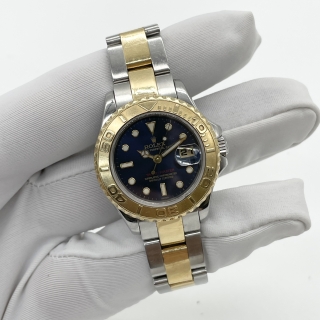 ROLEX WATCH YACHT MASTER 169623 BLUE DIAL OYSTER BRACELET FULLSET A SERIAL A733203