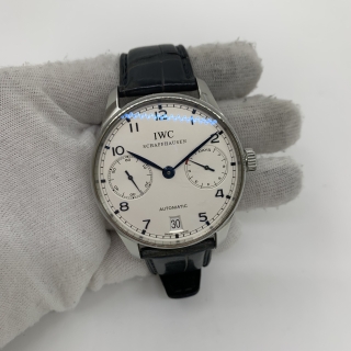 IWC WATCH PORTUGIESER IW500107 AUTOMATIC 42MM 3873888 WATCH ONLY