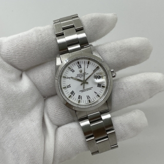 ROLEX WATCH OYSTER PERPETUAL 15200 ROMAN INDEX WHITE FACE 13 LINKS (WATCH ONLY) S584486