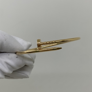 CARTIER FINE JEWELRY BRACELET JUSTE UN CLOU SM #15 YG750 8.98G NO CERT RKM451