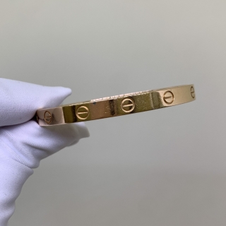 CARTIER FINE JEWELRY BRACELET LOVE, ONLY W/ CERTIFICATE PG 32.1G 2021 #17 O4Y874