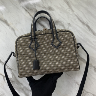 HERMES BAG VICTORIA 3 FIT MINI TOILE 2WAY W STAMP FULLSET