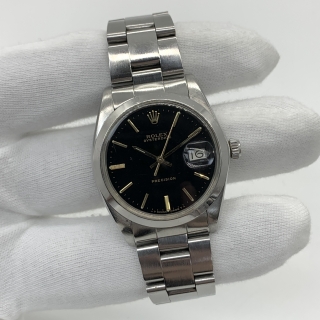 ROLEX WATCH OYSTERDATE 6694 BLACK DIAL WATCH ONLY 7615379
