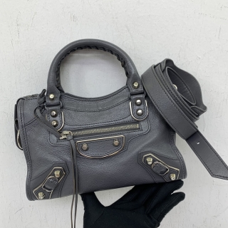 BALENCIAGA BAG 390160 CITY 2WAY SMALL GREY SHW