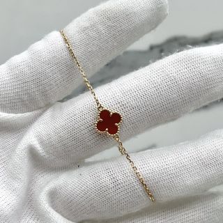 VAN CLEEF & ARPELS FINE JEWELRY BRACELET SWEET ALHAMBRA CARNELIAN RG750 1.8G (2022 FULL SET) JD015411