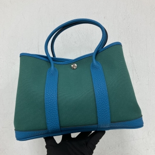 HERMES BAG GARDEN PARTY 30 TPM TOILE A STAMP