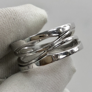 BVLGARI FINE JEWELRY RING BEZERO LEGEND WG750 10.5G #53 H16ZT6