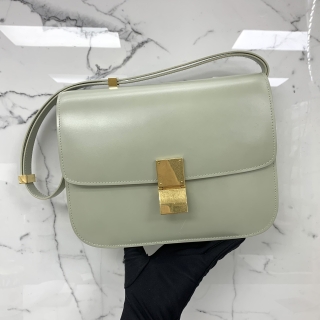 CELINE BAG BOX MEDIUM SHOULDER MINT GREEN (NEW LOGO) U-OA-0230