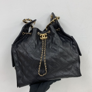 CHANEL BAG AS5311 MATELASSE AS5311 CHANEL25 MEDIUM GRAINED CALFSKIN HOBO BLACK GHW RFID CE03K8TK