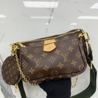 LOUIS VUITTON BAG MONOGRAM M44813 MULTI POCHETTE ACCESSOIRES KHAKI TN4280
