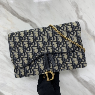 DIOR BAG SADDLE WALLET ON CHAIN