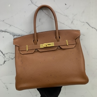 HERMES BAG BIRKIN BARENIA 30 D STAMP FAUBOURG