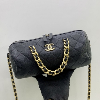 CHANEL BAG CAVIAR SKIN CHAIN BOSTON 2WAY SHOULDER NO.30 NO CARD 30199045
