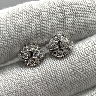 CARTIER FINE JEWELRY 18K WG750 IMARIA PIERCE WITH DIAMONDS WITH CERT 2009 71380A