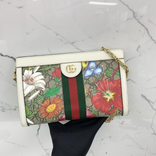GUCCI BAG GG 503877 FLORAL CHAIN SHOULDER