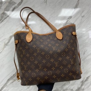 LOUIS VUITTON BAG MONOGRAM M41177 NEVERFULL MM NEW VERSION W/POUCH