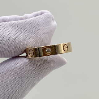 CARTIER FINE JEWELRY RING MINI LOVE WEDDING BAND PG750 1PD DIAMOND #52 4.63G FULL SET (2024) XAW818