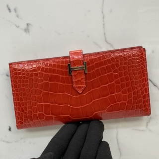 HERMES SLG BEARN ALLIGATOR SHW □Ｒ