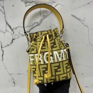 FENDI BAG 8BS010 FRAGMENT X FENDI CANVAS BUCKET DRAWSTRING