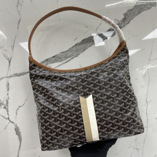 GOYARD BAG BOHEME ONE SHOULDER HOBO W/POUCH BROWN ADM020254