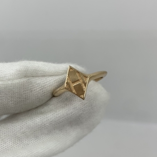 HERMES FINE JEWELRY RING GAMBADE RG750 #53 3.35G W/ BOX NO CERT (SALES ITEM) 16S000564