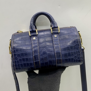 LOUIS VUITTON BAG EXOTIC LEATHER N80581 KEEPALL XS CROCODILE RFID MIRCROCHIPPED