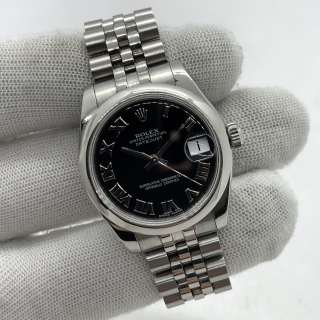 ROLEX WATCH DATEJUST 178240 FULLSET BLACK ROMAN 2013 06Y52406