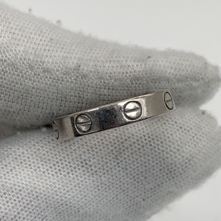 CARTIER FINE JEWELRY RING WG750 MINI LOVE 3.88G #52 NO CERT FT0308
