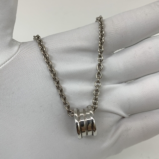 BVLGARI FINE JEWELRY NECKLACE ONLY BZERO ONE WG750 28.58G