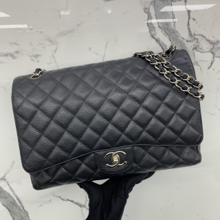 CHANEL BAG CLASSIC FLAP CAVIAR SKIN CLASSIC FLAP CAVIAR MAXI 33CM W FLAP NO.15 NO CARD 15673345