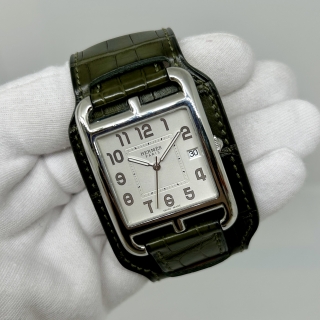 HERMES WATCH CAPE COD CC1.810 QUARTZ 3293387 WATCH ONLY NOT MOVING