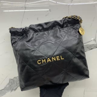 CHANEL BAG CHANEL22 SMALL GHW W/POUCH AT3PLGGC
