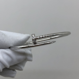 CARTIER FINE JEWELRY BRACELET WG750 JUSTE UN CLOU DIAMOND SM #14 FULL SET 2025 874CZS 8.6G