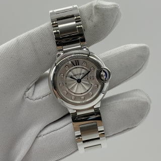 CARTIER WATCH BALLON BLEU W4BB0029 28MM QUARTZ MOVING FULL SET 2025