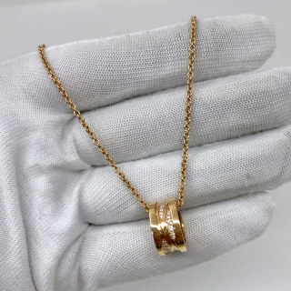 BVLGARI FINE JEWELRY NECKLACE BZERO LEGEND W/DIAMONDS PG750 12.64G NECKLACE ONLY NN29XK