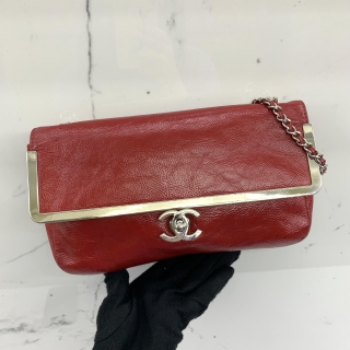 CHANEL BAG FRAME PATENT EAST WEST SEMI SHOULDER CLUTCH BAG NO.11 NC 11150016