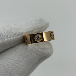 CARTIER FINE JEWELRY RING AU750 LOVE RING 3P DIAMONDS #46 FULLSET (2023) SWS806 7.59G
